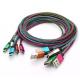 1M 2M 3M Unbroken Metal Connector Fabric Nylon Braid Micro USB Cable Lead charger Cord S7