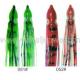 Soft squid skirt fishing lure color: 45#~55# size:3~15