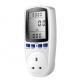 UK/EU Plug Socket Digital Voltage Wattmeter Power Consumption Analyzer Monitor