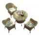 Outdoor furniture set wicker rattan dining set patio furniture set cafe furniture dining table with chair---8033