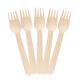 Disposable Wooden Biodegradable Cutlery Forks 160mm 6.3 Inch