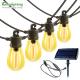 100 lm/w 24ft 45ft 48ft Solar Bulb String Lights Outdoor Waterproof