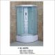 Single Person Sliding Door Shower Cabin Enclosures with Tempered Fabric Glass