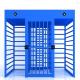 Rainproof Full Height Safety Turnstile Gate Stainless Steel Access Control