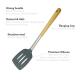 Wood Handle Kitchen Spatula Set , Spatula Kitchen Utensils Holiday Use