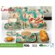 Unbreakable Non - Fragile Bamboo Fibre Dinner Set Sea Shell Freshable Ocean Design For BBQ