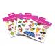 Custom Logo Stickers Dry Transfer Temporary Custom Tattoo Stickers 4 * 5.8 Cm Size For Clothes