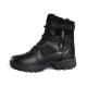 ASTM Certified Heat Resistant Black Steel Toe Safety Shoes With Waterproof Upper And Rubber Sole