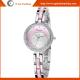 KM20 Fashion Women Bracelet Bangle Stainless Steel Crystal Dial Quartz Analog Wrist Watch