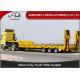 Triple Axle 80 Ton Low Bed Semi Trailer With Hydraulic Ladder For Transport Heavy Machine