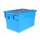 Virgin Plastic Attached Lid Containers Nestable Stackable Moving Tote Box