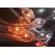 Clear LED Curtain String Lights 360 Degrees Viewing Angel 22mm Diameter