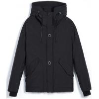Windproof Heavy Down Jacket Men's , Hooded Mens Light Down Coat Mid Thickness