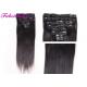 Soft Straight One Piece Black Clip In Hair Extensions With Cuticle Intact