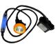 20000lux Mining Helmet Light Underground Mine Lamp Rechargeable Led Miner Cap Lamp With Blue Flashing Rear Light