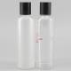 6.76oz/200ml Customizable Cylindrical PET Bottle, Clear Matte Cosmetic Bottle, Lotion Spray Plastic Bottle