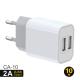 PC Fireproof European USB Wall Charger 100VAC Travel Power Adapter