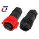3+2 IP67 Multi Pin Connectors Waterproof M19 Circular Cable To Cable Connector