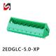 2EDGLC-5.0 300V terminal board 2 pin 45 degree wire connect