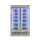 1600L Safety Working Commercial Big Upright Freezer With Swing Glass Door