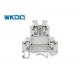 JUKKB 3 Screw Terminal Block , OEM Fused Terminal Block Wire Pressing Flame