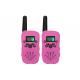 0.5W Portable Pink Walkie Talkies , Smart Size Handheld Talkie Walkie