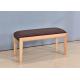 Fabric Indoor Wooden Kitchen Bench Seat , Family Wooden Dining Bench Seat