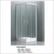 Free Standing Glass Sliding Door Shower Enclosures With Square Shape Tray