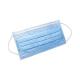 Soft 3 Layer Face Mask , Comfortable Disposable Blue Earloop Face Mask