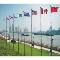 Auto Outdoor Aluminum Alloy Electrical Flag Pole With Remote Control