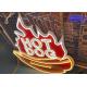 Hot dog neon signs coffee shop neon sign hot dog zone led light sign