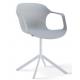 modern plastic cafe room arm chair with metal leg