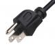 125V USA Extension Cord , UL 3 Pin Plug To 5-15R 10-15A US Power Cord