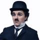 Charlie Chaplin Celebrity Wax Figures / Painting Realistic Life Size Wax Statue