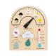Wooden Weather Station Toy Weather Forecast Holiday Calendar Board