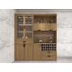 Home Bar Cabinet With Wine Storage Cabinets In Melamine Board With Acrylic Shelves And Wine Glass Rack