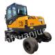 Small Jinggong 80S Wheeled Used Hydraulic Excavator