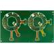 6 Layer Rigid Flex PCB Board Green Solder Mask ENIG Immersion Gold Surface