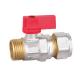PN20 1/4'' Straight Gas Valve 16 bar With Stainness Steel Handle