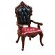 High Quality Solid Wood Upholstered Retro Leather Dining Chair