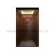 Wood Finish Machine Room Less Elevator 400Kg Capacity With Light Belt