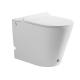 Modern Design Style Bathroom Ceramic Wall-Mounted Toilet Set with Foot Touch Flush