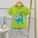 Breathable Cotton Pyjama Set Cotton Childrens Dinosaur Pjs 54cm 58cm Hipline
