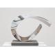OEM Abstract Polished 316 Stainless Steel Modern Sculpture For Indoor Decor