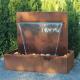 Garden Rusty Metal Waterfall Free Standing Corten Steel Pond Water Feature