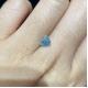 0.89Carat Lab Created Colored Diamonds Triangular Cut Blue Man Made Diamonds