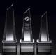 canberra deluxe crystal tower/2d/3d laser crystal tower award/benz crystal tower trophy
