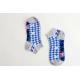 Color Stripes Sweat - Absorbent Sports Ankle Socks With Nylon / Spandex / Cotton