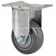 3 Edl Chrome 5703-77 Rigid PU Caster with High Load Capacity and Durable PU Wheel