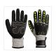 ANSI Cut Level 4 Grey HPPE Liner Construction Impact Protection Gloves
